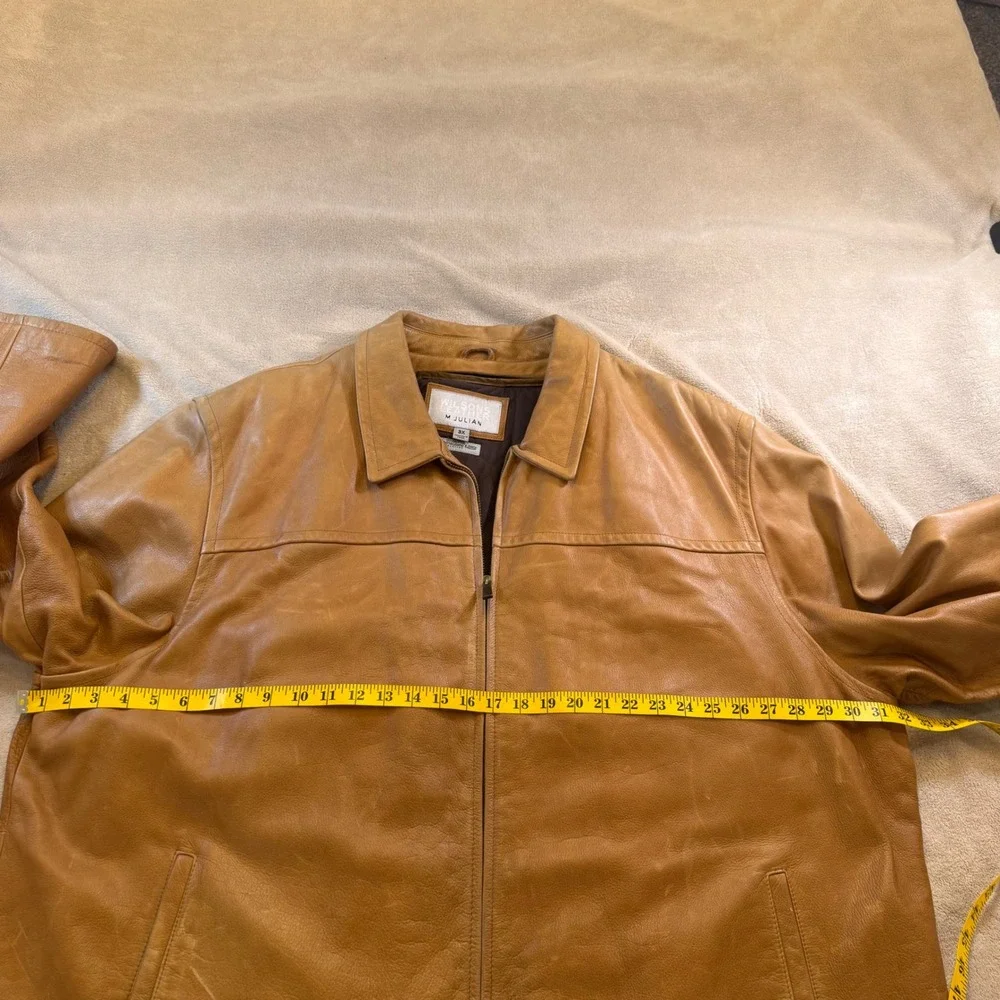 Vintage Wilsons Leather M. Julian Tan Cognac Leather Jacket Thinsulate Sz 3X‎